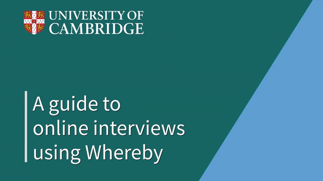 A guide to online interviews using Whereby's image