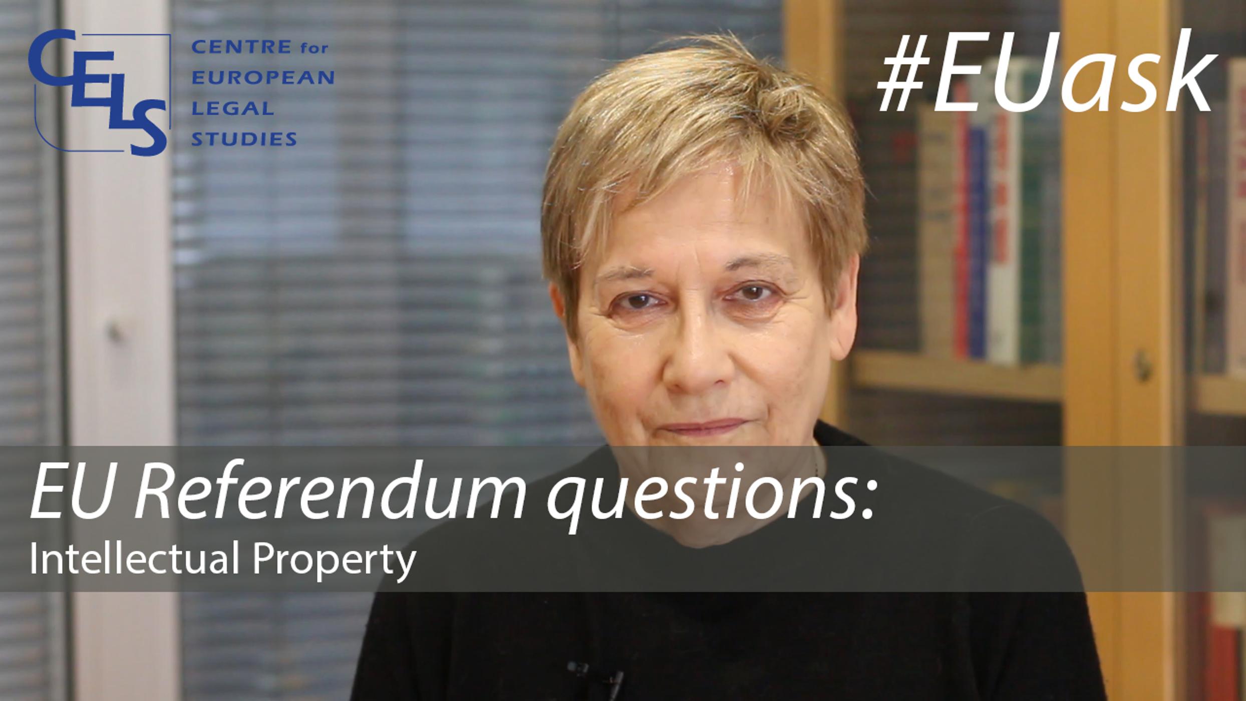 EU Referendum questions: Intellectual Property