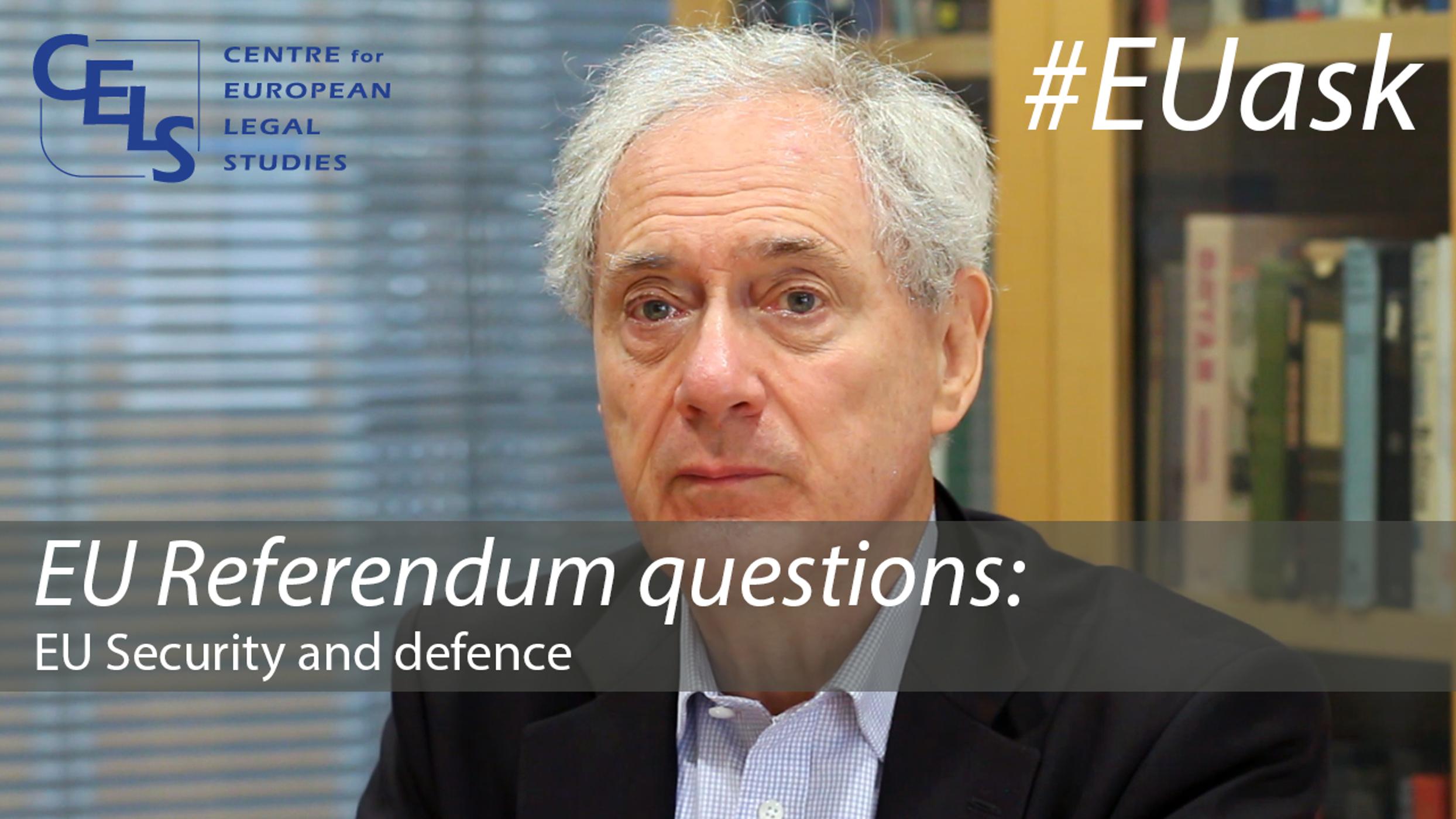 EU Referendum questions: EU Security and defence