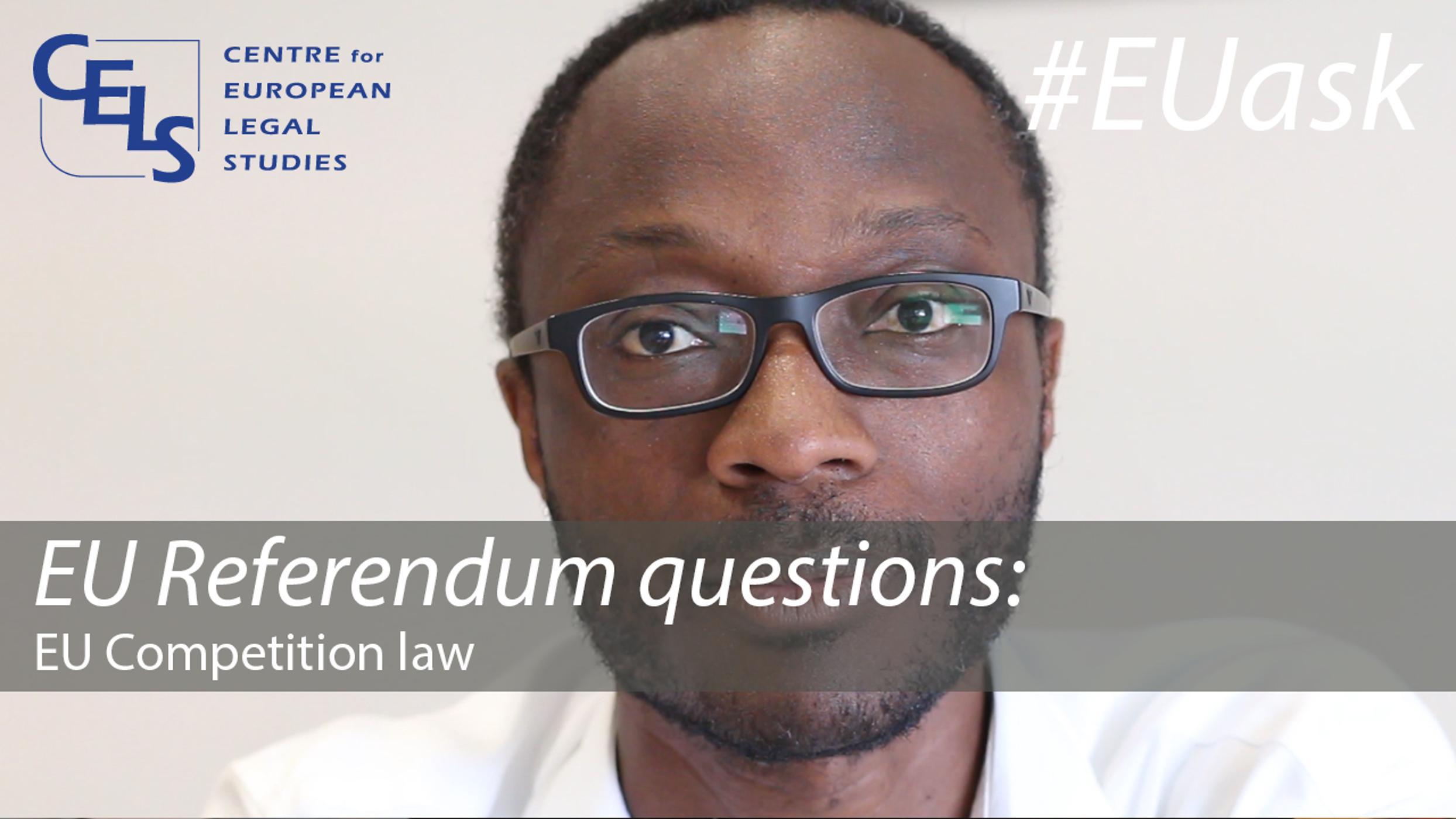 EU Referendum questions: EU Competition law