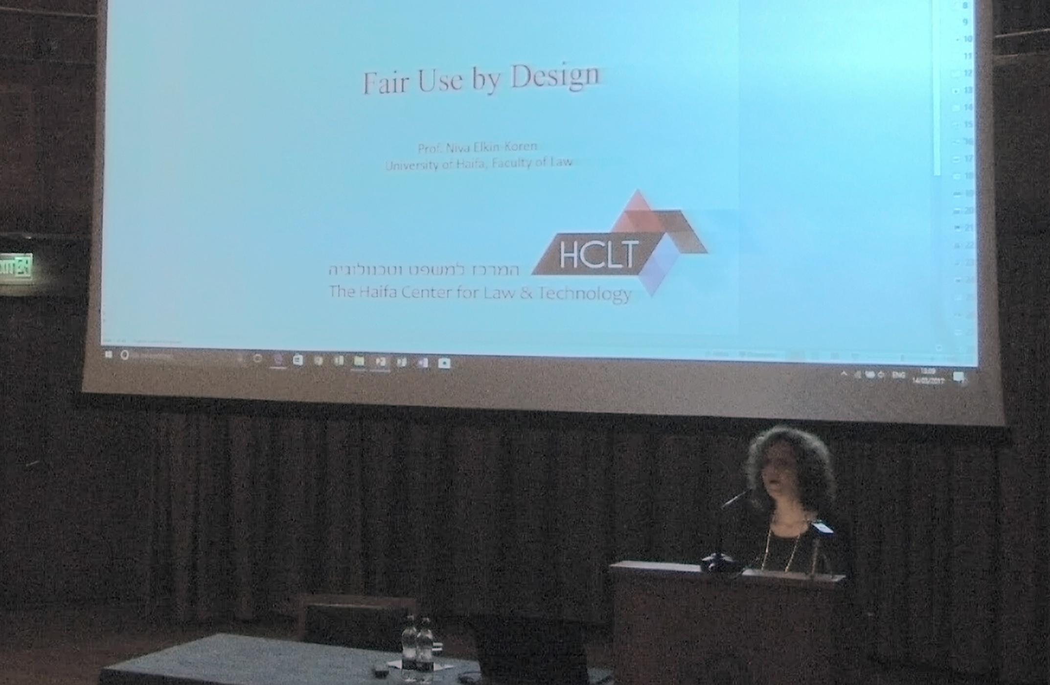 'Fair Use by Design': Twelth Annual International Intellectual Property Lecture