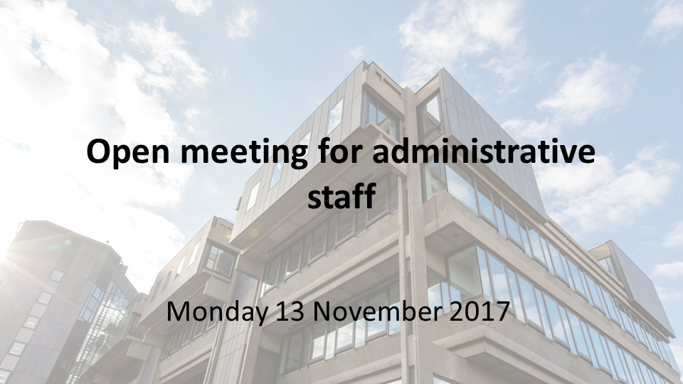 Open Meeting for Administrative Staff's image