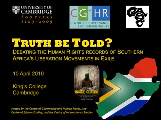 Truth be Told? Debating the Human Rights records of Southern Africa's Liberation Movements in Exile's image
