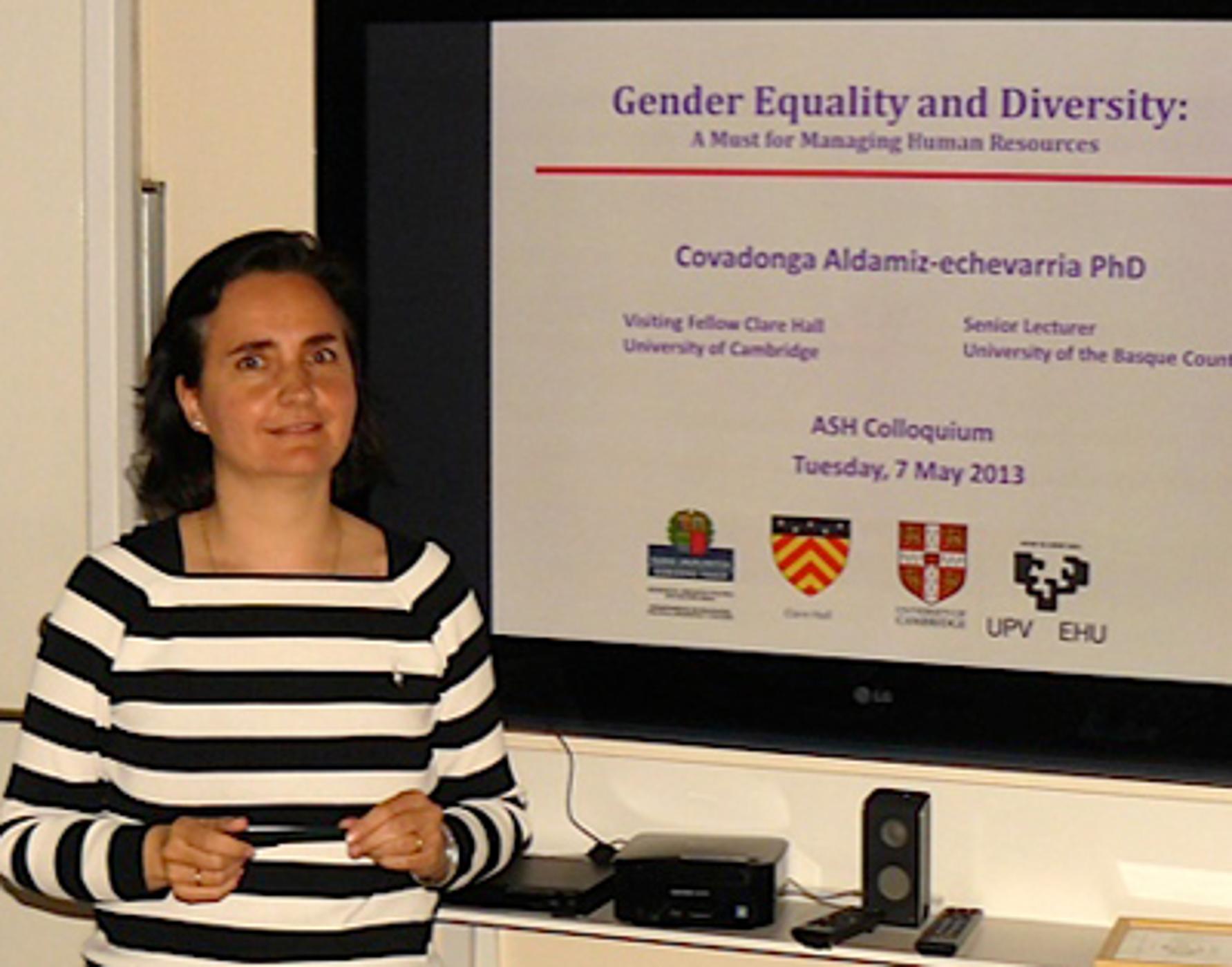 Covadonga Aldamiz-echevarria - Gender Equality and Diversity: a must for managing Human Resources