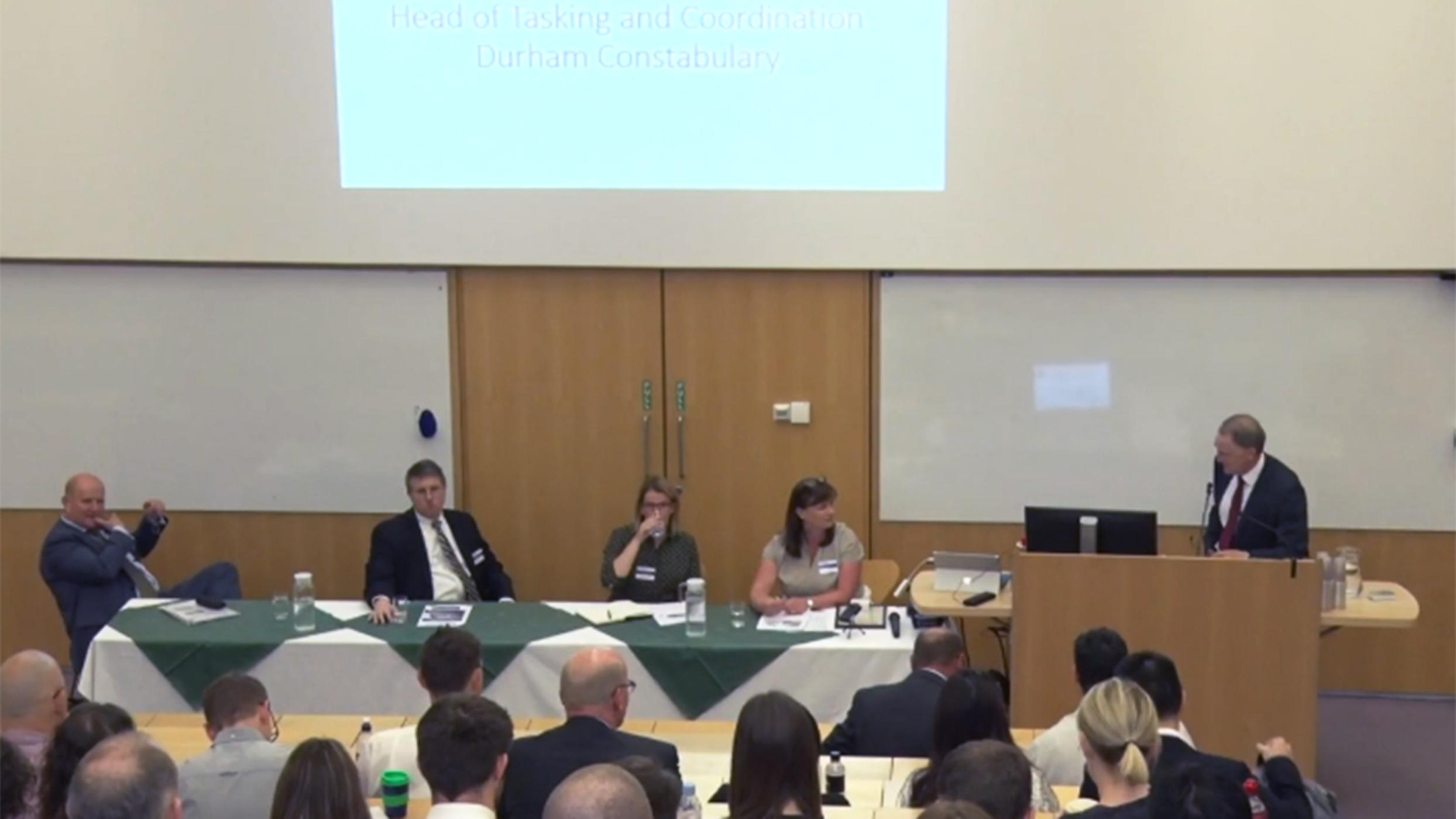 'Evidence Based Policing in Durham': Gillian Routledge / Sheena Urwin / Geoffrey Barnes (audio)